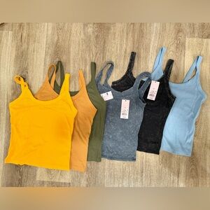NEW‼️Lot of 6 Wild Fable Cotton Tank Tops -Size Small
